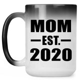 Mom Established EST. 2020 - 15oz Color Changing Mug