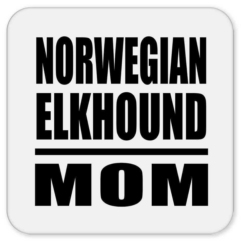 Norwegian Elkhound Mom - Drink Coaster