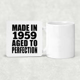 65th Birthday Made In 1959 Aged to Perfection - Drink Coaster