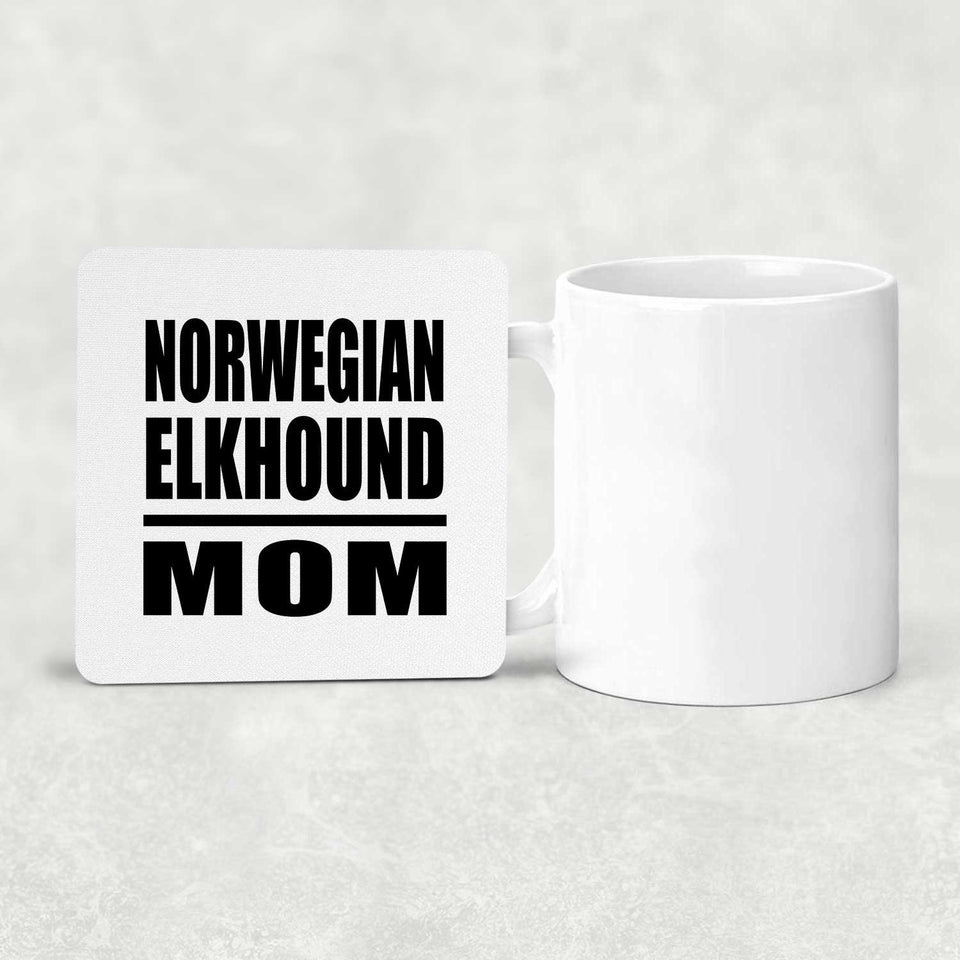 Norwegian Elkhound Mom - Drink Coaster