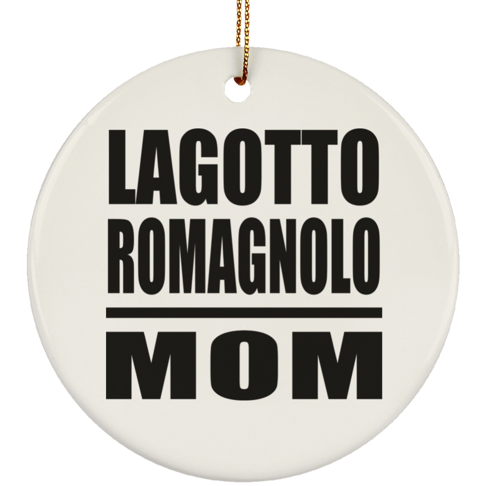 Lagotto Romagnolo Mom - Circle Ornament