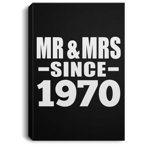 54th Anniversary Mr & Mrs Since 1970 - Canvas Portrait