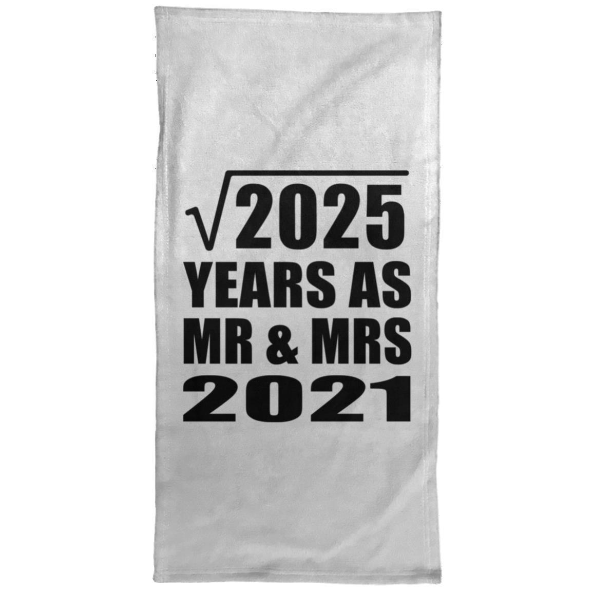 45th Anniversary Square Root of 2025 Years As Mr & Mrs 2021 Hand Tow