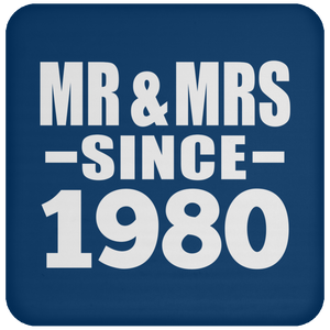 44th Anniversary Mr & Mrs Since 1980 - Drink Coaster