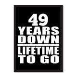 49 Years Down Lifetime To Go - Portrait Frame Photo Tile