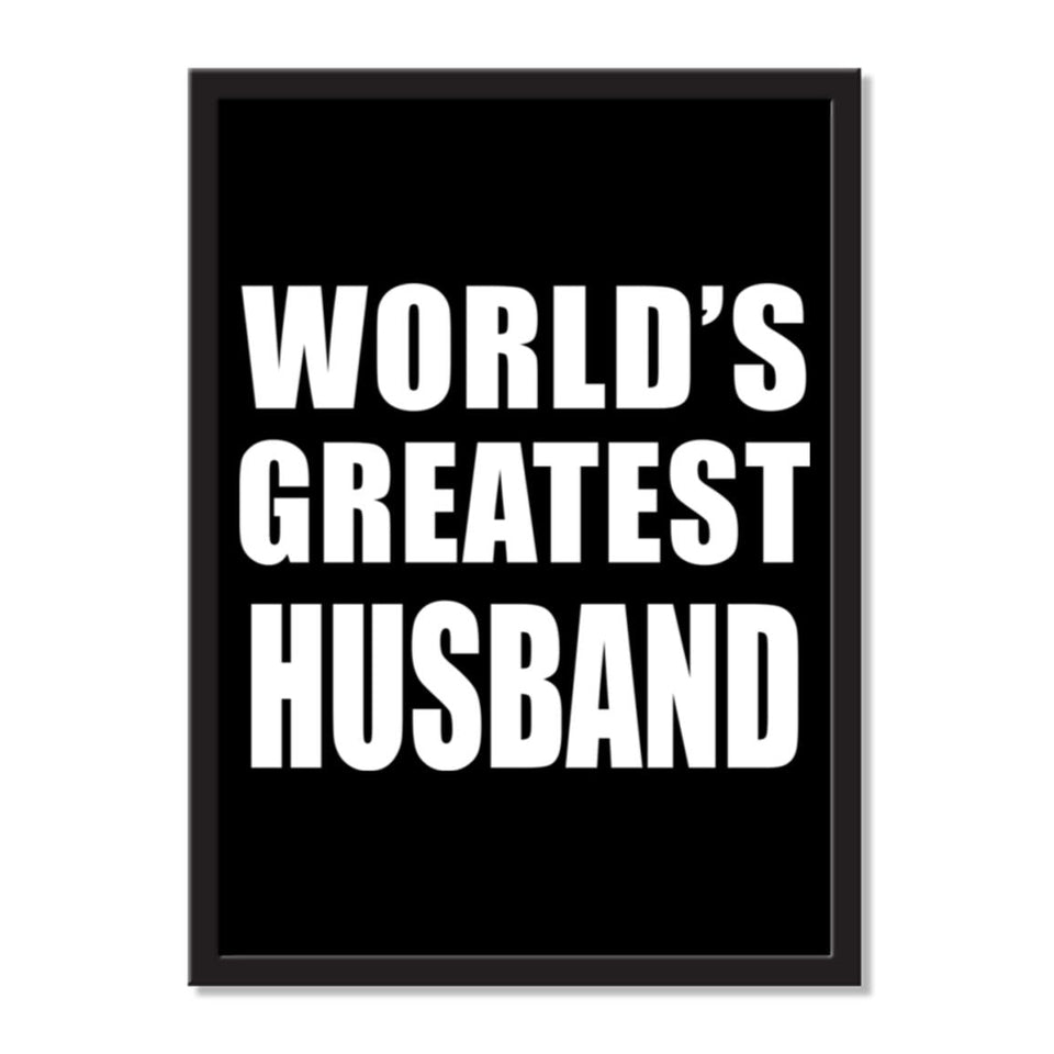 World's Greatest Husband - Portrait Frame Photo Tile