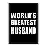 World's Greatest Husband - Portrait Frame Photo Tile