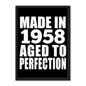 Made In 1958 Aged to Perfection - Portrait Frame Photo Tile