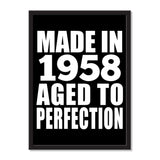 Made In 1958 Aged to Perfection - Portrait Frame Photo Tile