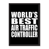 World's Best Air Traffic Controller - Portrait Frame Photo Tile