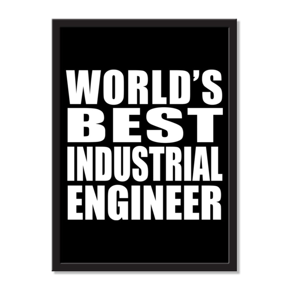 World's Best Industrial Engineer - Portrait Frame Photo Tile