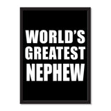 World's Greatest Nephew - Portrait Frame Photo Tile