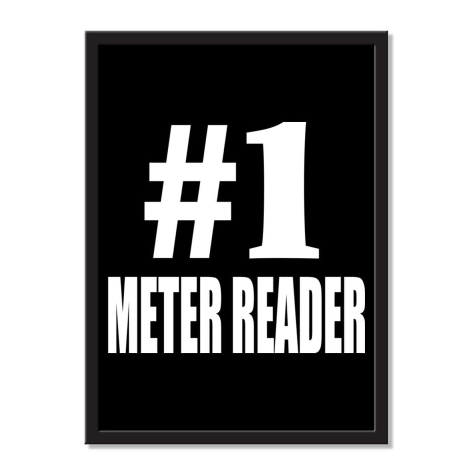 Number One #1 Meter Reader - Portrait Frame Photo Tile