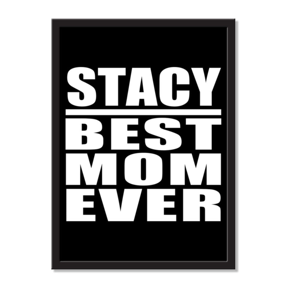 Stacy Best Mom Ever - Portrait Frame Photo Tile