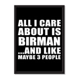 All I Care About Is Birman And Like Maybe 3 People - Portrait Frame Photo Tile