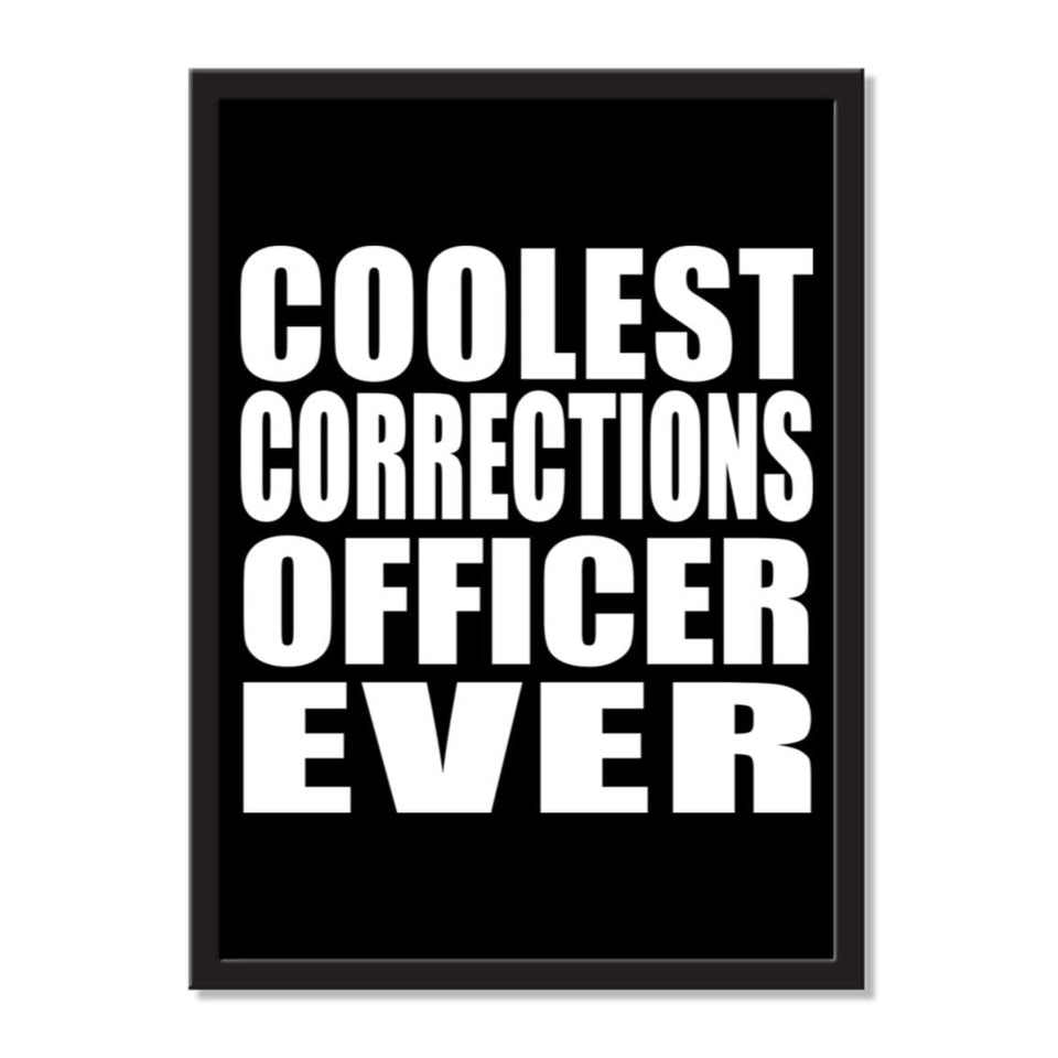 Coolest Corrections Officer Ever - Portrait Frame Photo Tile