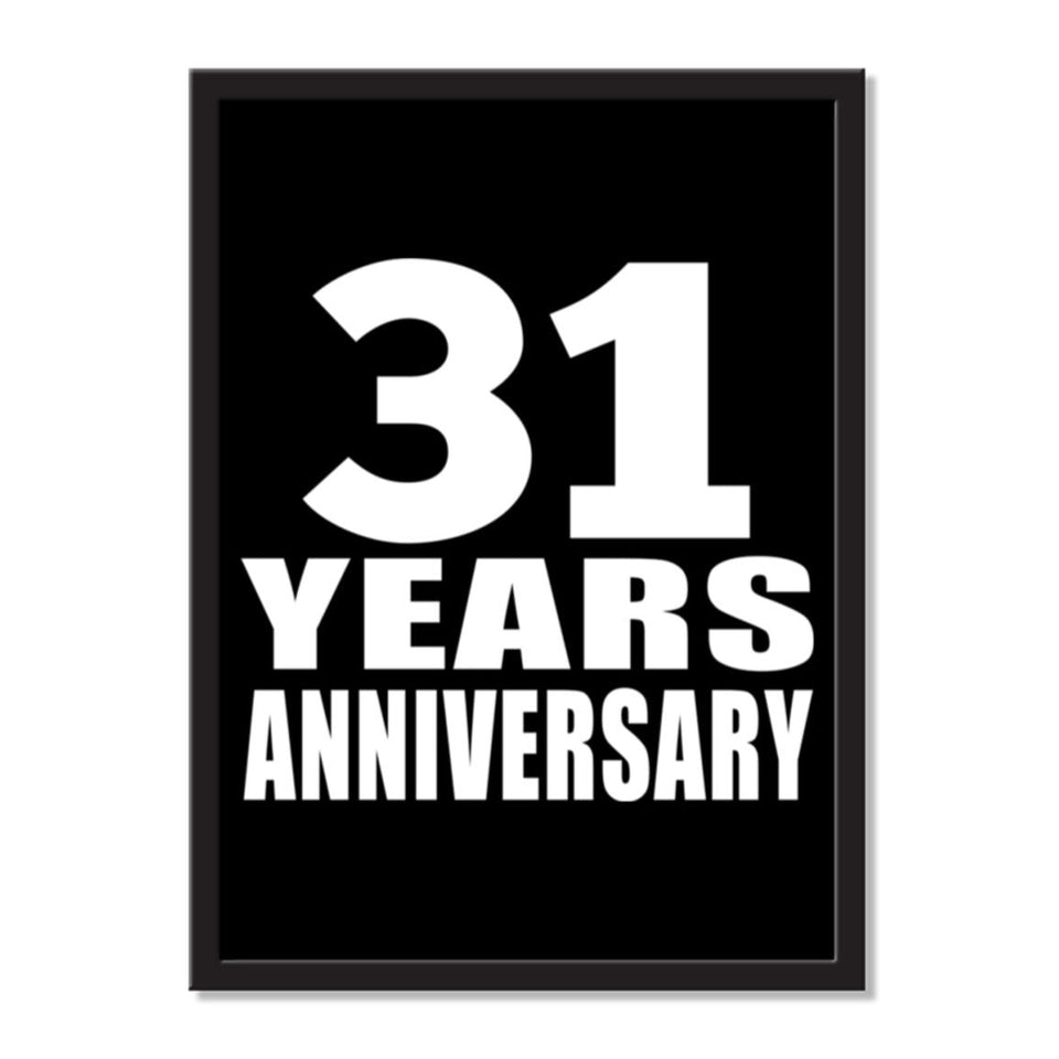 31 Years Anniversary - Portrait Frame Photo Tile