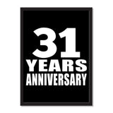31 Years Anniversary - Portrait Frame Photo Tile