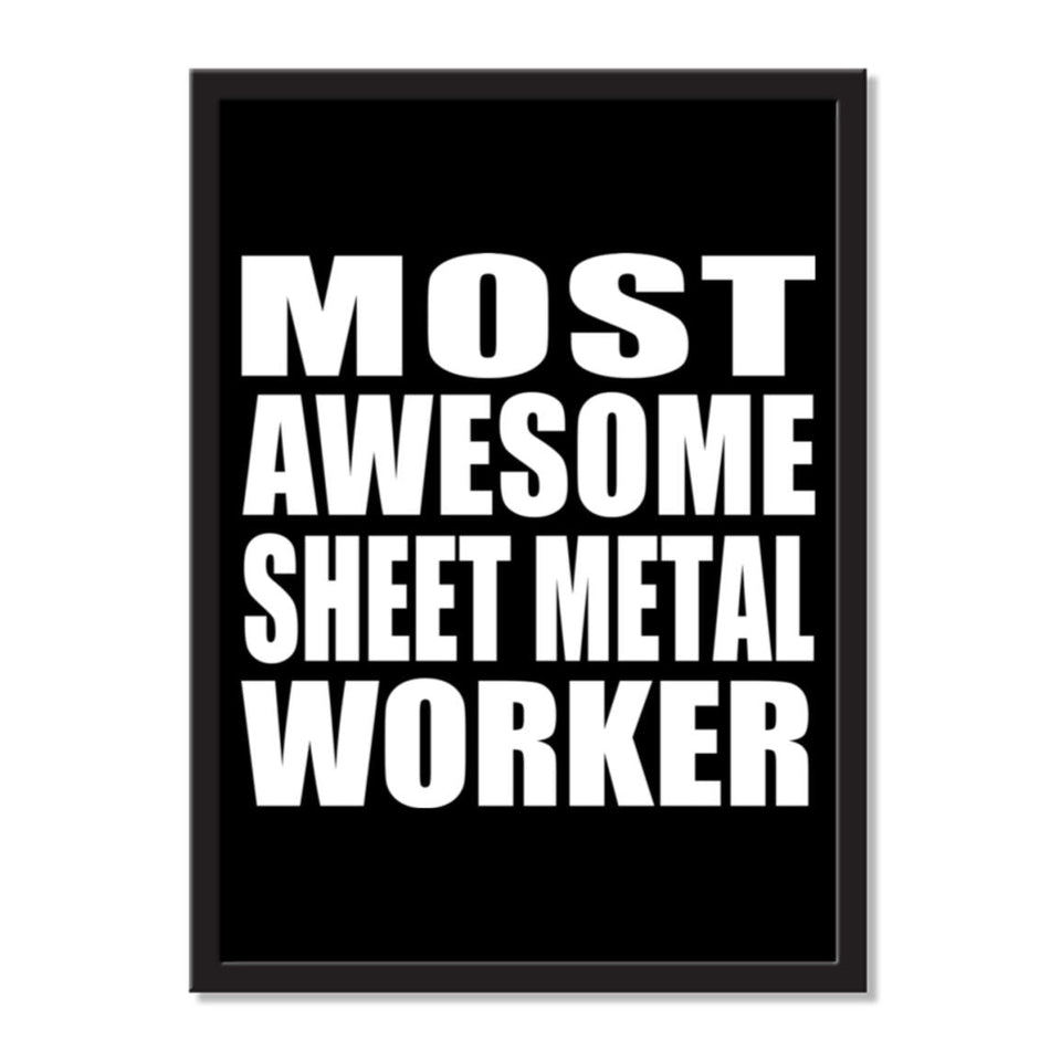 Most Awesome Sheet Metal Worker - Portrait Frame Photo Tile