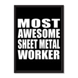 Most Awesome Sheet Metal Worker - Portrait Frame Photo Tile