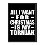 All I Want For Christmas Is My Tornjak - Portrait Frame Photo Tile