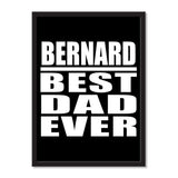 Bernard Best Dad Ever - Portrait Frame Photo Tile