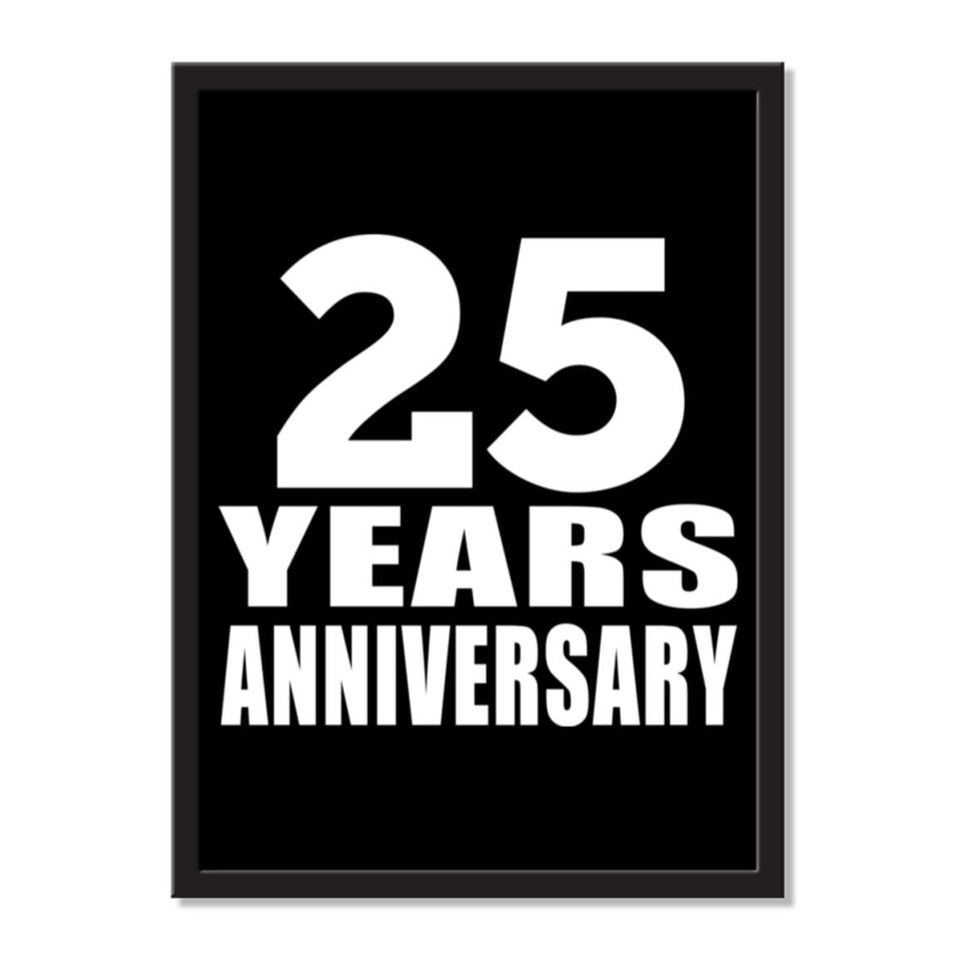 25 Years Anniversary - Portrait Frame Photo Tile