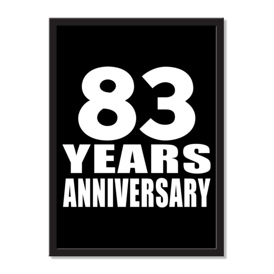 83 Years Anniversary - Portrait Frame Photo Tile