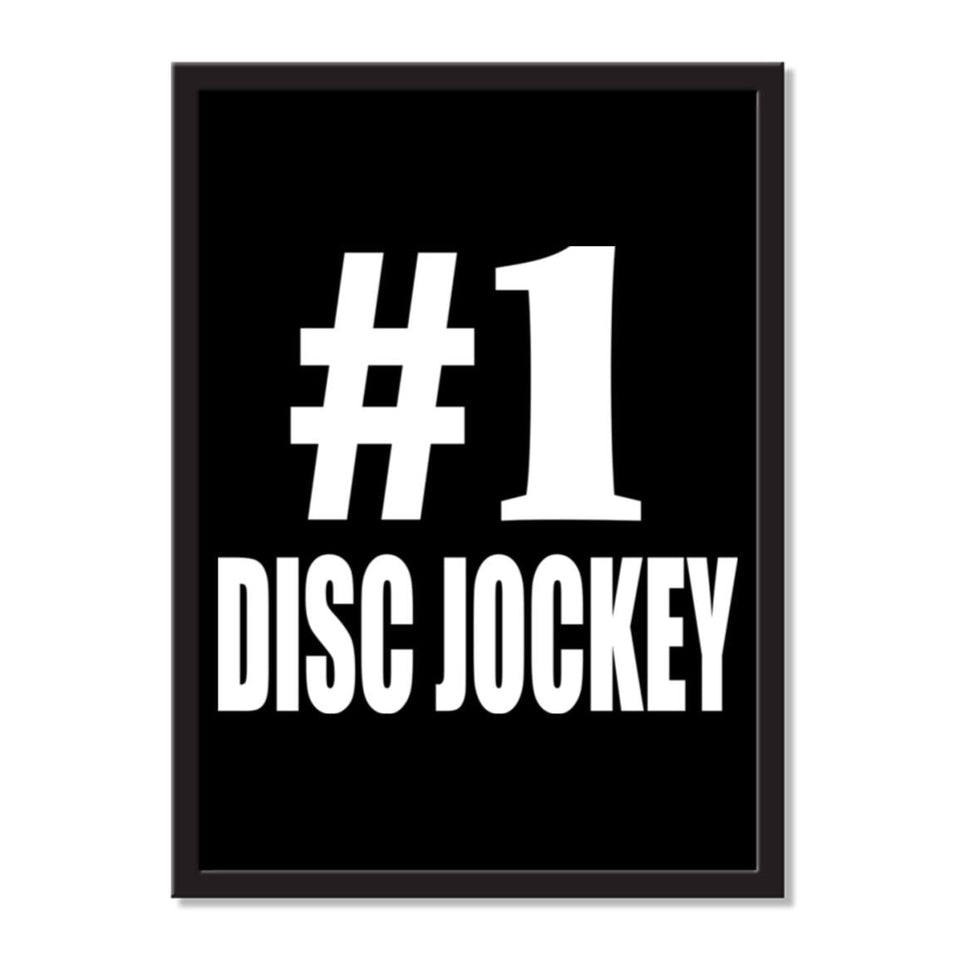 Number One #1 Disc Jockey - Portrait Frame Photo Tile