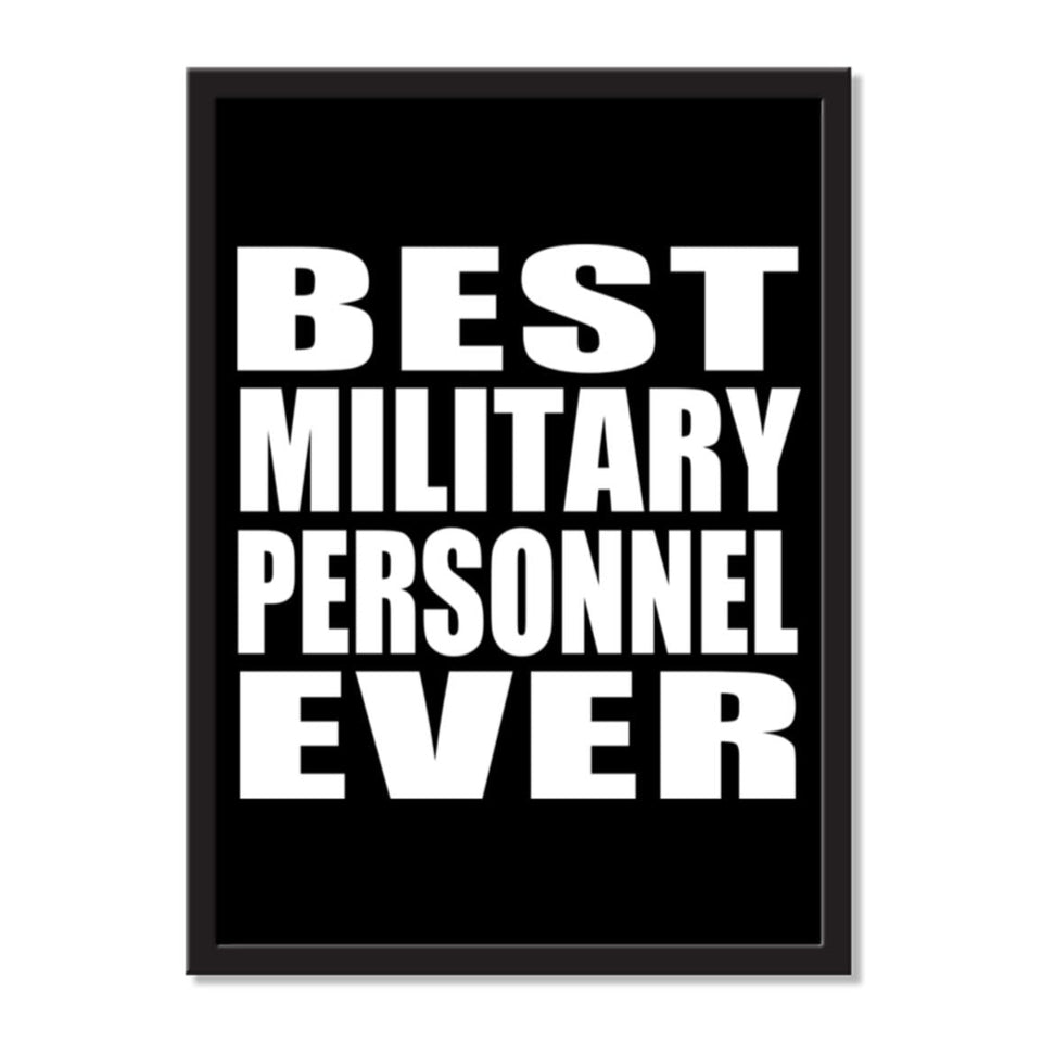 Best Military Personnel Ever - Portrait Frame Photo Tile