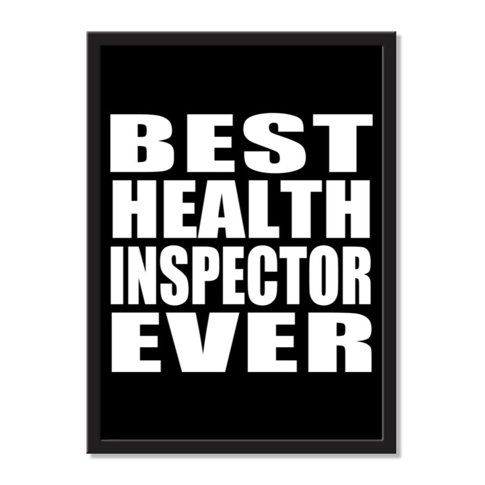 Best Health Inspector Ever - Portrait Frame Photo Tile