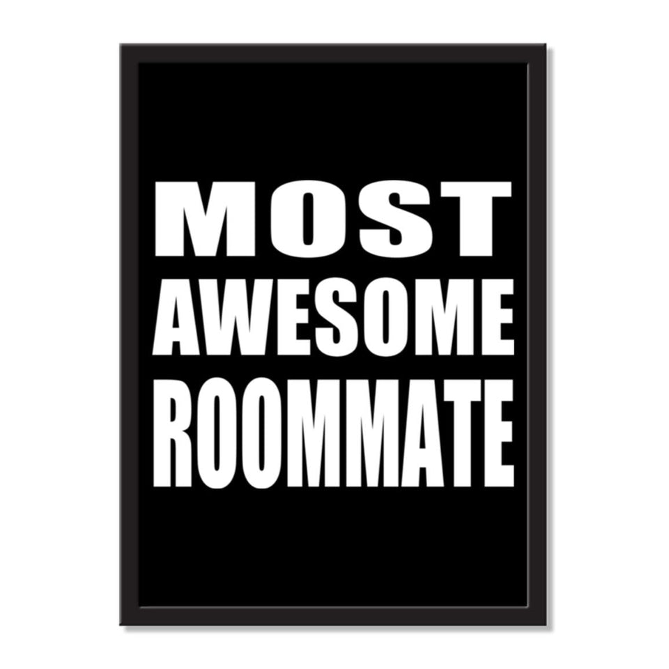 Most Awesome Roommate - Portrait Frame Photo Tile