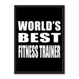 World's Best Fitness Trainer - Portrait Frame Photo Tile