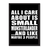 All I Care About Is Small Munsterlander And Like Maybe 3 People - Portrait Frame Photo Tile