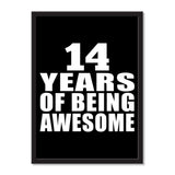 14 Years Of Being Awesome - Portrait Frame Photo Tile