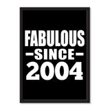 Fabulous Since 2004 - Portrait Frame Photo Tile