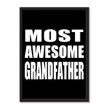 Most Awesome Grandfather - Portrait Frame Photo Tile