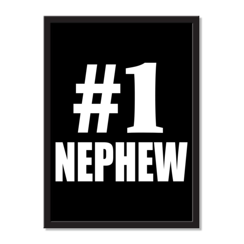 Number One #1 Nephew - Portrait Frame Photo Tile