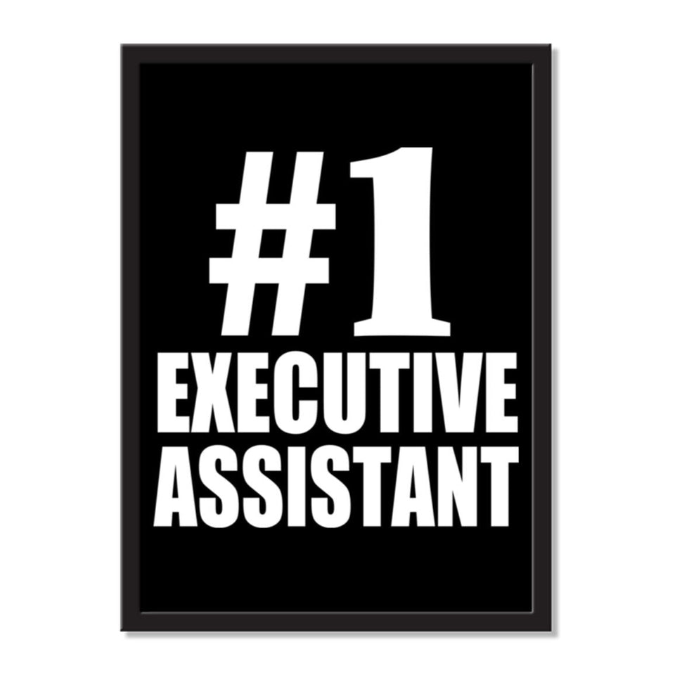 Number One #1 Executive Assistant - Portrait Frame Photo Tile