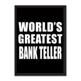 World's Greatest Bank Teller - Portrait Frame Photo Tile