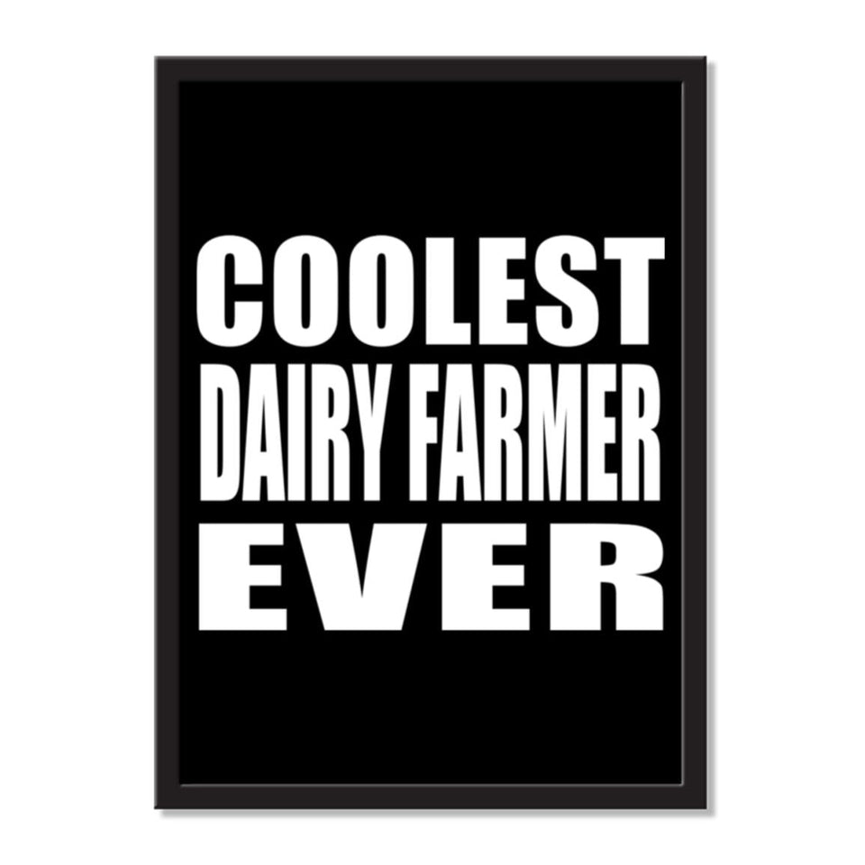 Coolest Dairy Farmer Ever - Portrait Frame Photo Tile