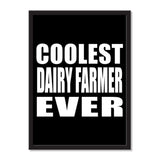 Coolest Dairy Farmer Ever - Portrait Frame Photo Tile