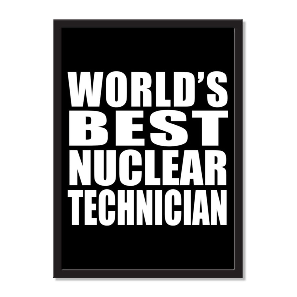 World's Best Nuclear Technician - Portrait Frame Photo Tile