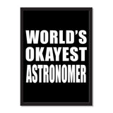 World's Okayest Astronomer - Portrait Frame Photo Tile