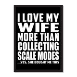 I Love My Wife More Than Collecting Scale Modes ...Yes, She Bought Me This - Portrait Frame Photo Tile