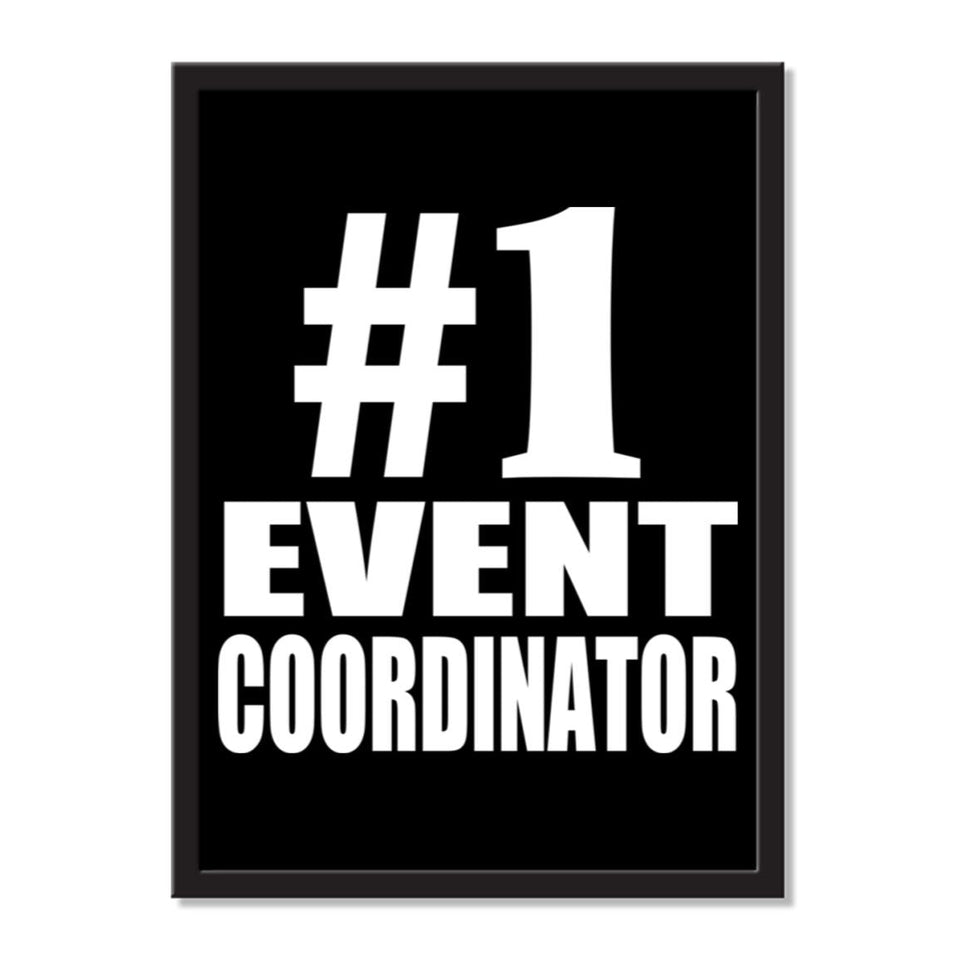Number One #1 Event Coordinator - Portrait Frame Photo Tile