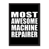 Most Awesome Machine Repairer - Portrait Frame Photo Tile