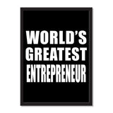 World's Greatest Entrepreneur - Portrait Frame Photo Tile