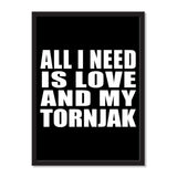 All I Need Is Love And My Tornjak - Portrait Frame Photo Tile