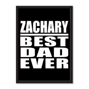 Zachary Best Dad Ever - Portrait Frame Photo Tile